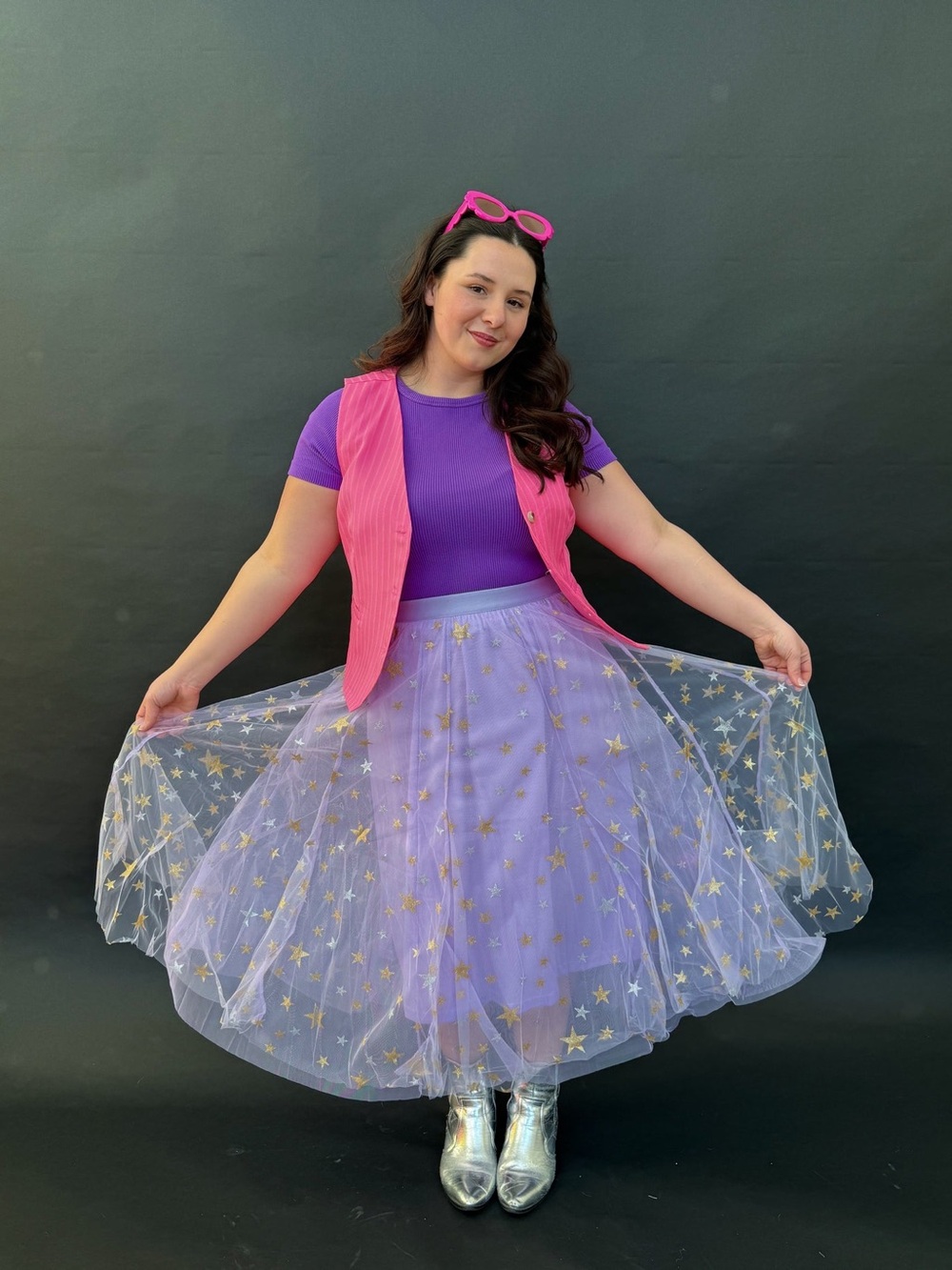 Purple Sparkly Tulle Skirt